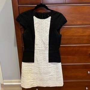 VGUC Tibi Carey Black and White Eyelet Dress (6)